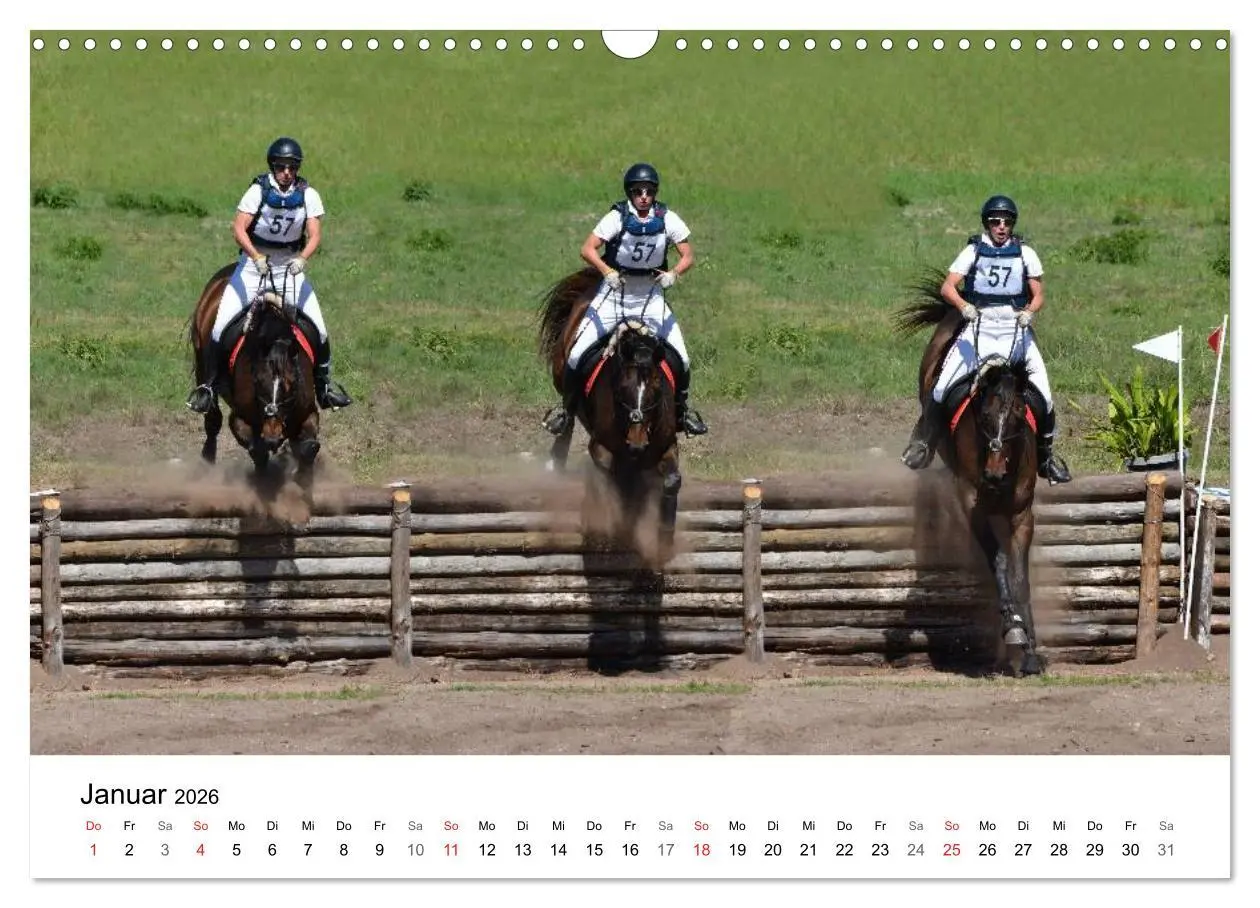 Bild: 9783516066456 | Eventing - Der ultimative Reitsport (Wandkalender 2026 DIN A3...
