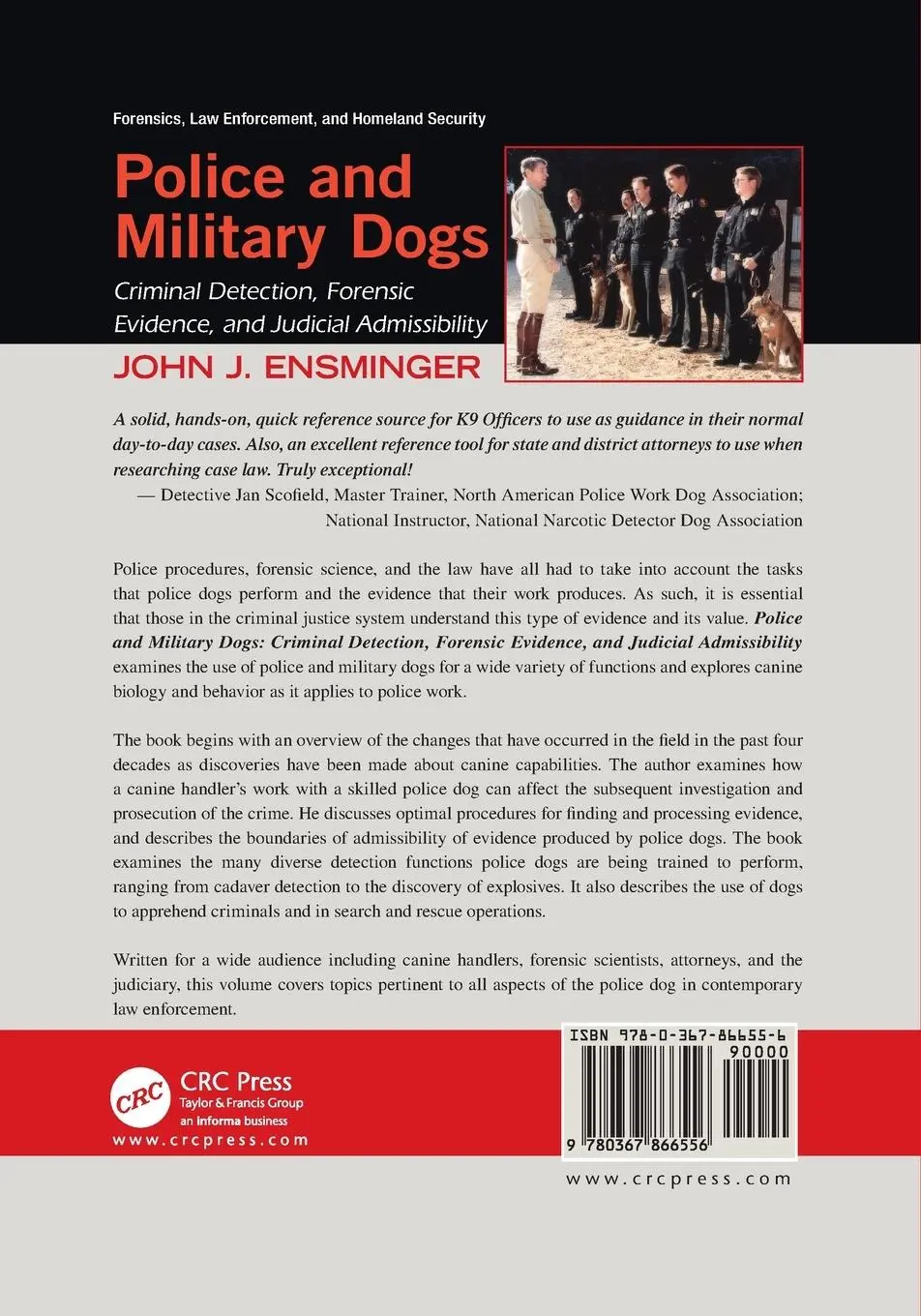 Rückseite: 9780367866556 | Police and Military Dogs | John Ensminger | Taschenbuch | Englisch