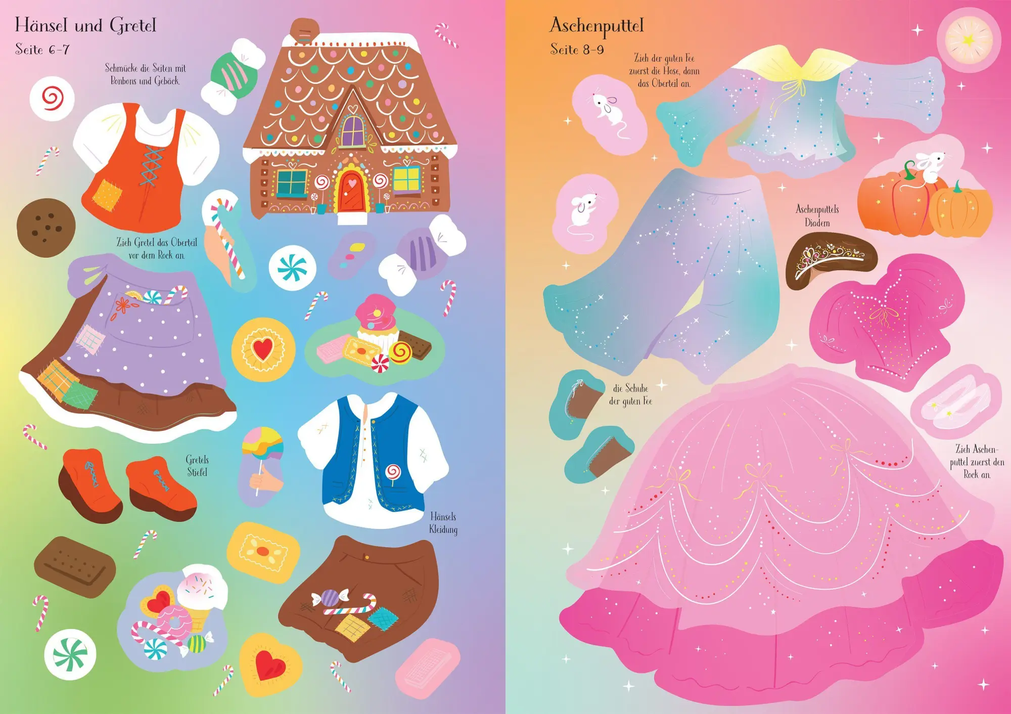 Bild: 9781035706556 | Mein erstes Anziehpuppen-Stickerbuch: Märchenfiguren | Fiona Watt