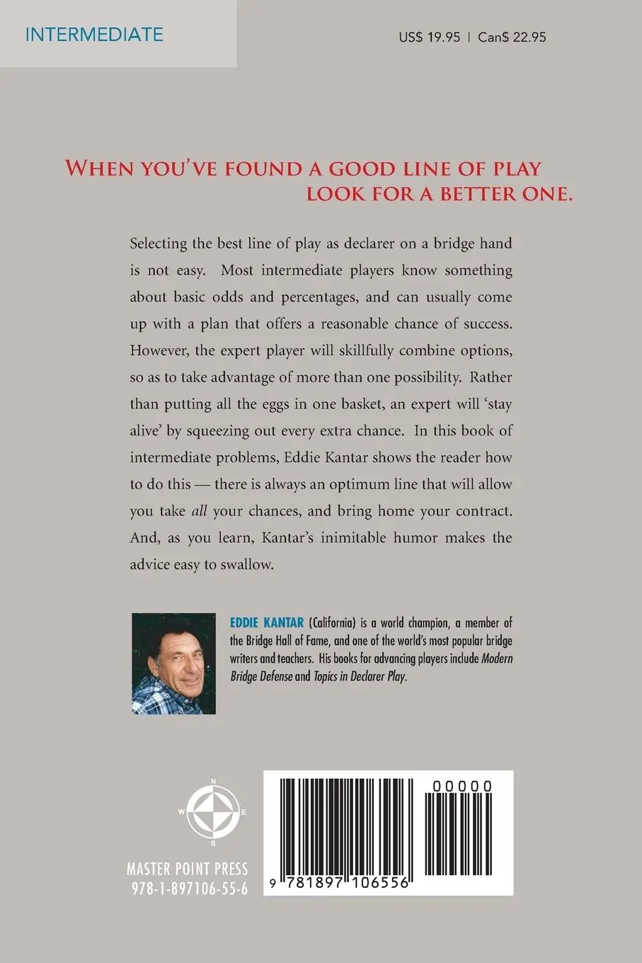 Rückseite: 9781897106556 | Take All Your Chances at Bridge | Eddie Kantar | Taschenbuch | 2009