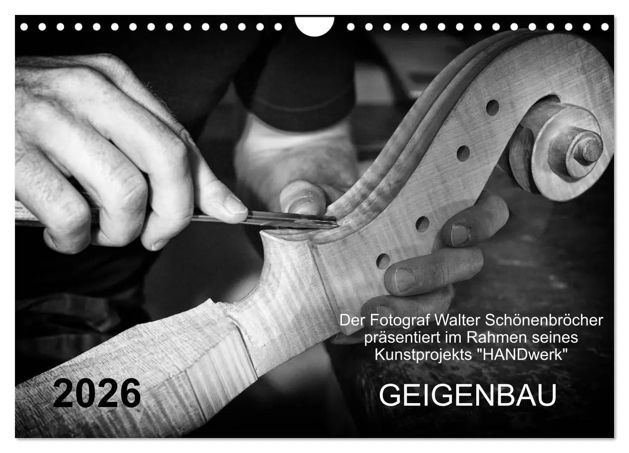 Cover: 9783457896556 | Geigenbau (Wandkalender 2026 DIN A4 quer), CALVENDO Monatskalender