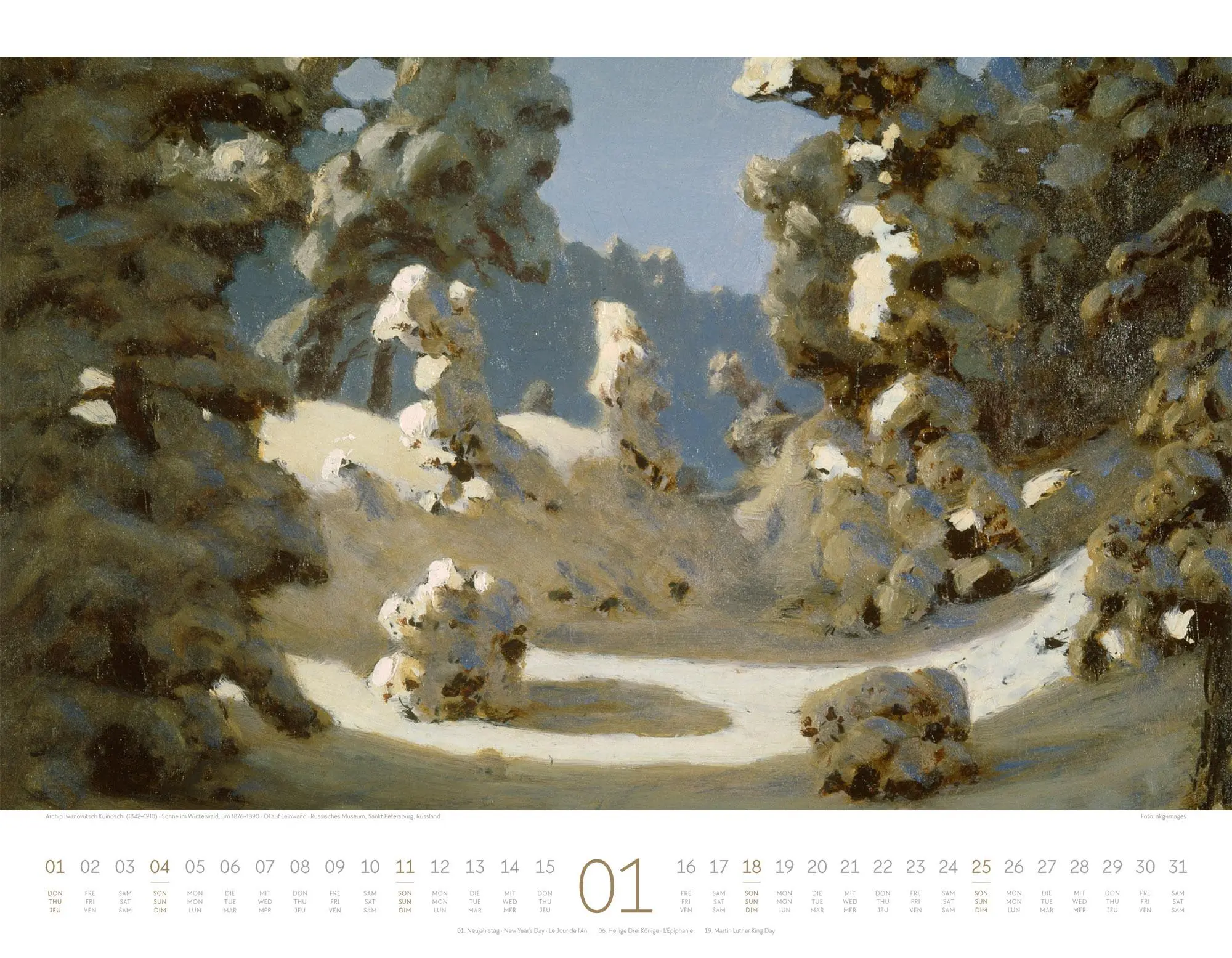 Bild: 9783838426556 | Kunstwerk Wald Kalender 2026 | Ackermann Kunstverlag GmbH | Kalender