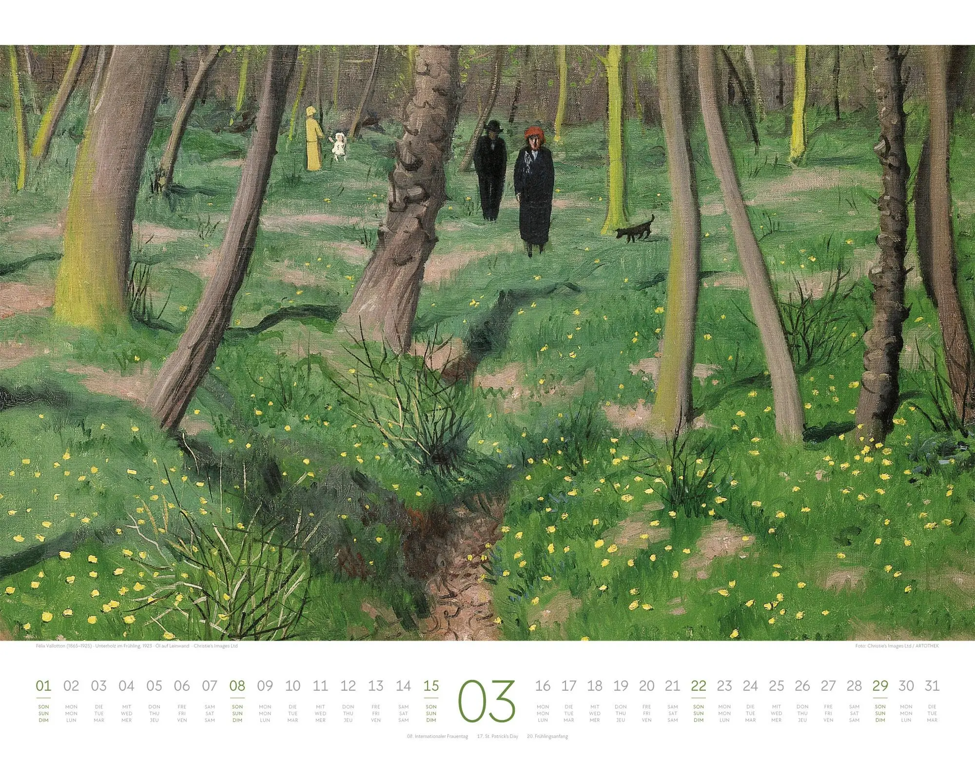 Bild: 9783838426556 | Kunstwerk Wald Kalender 2026 | Ackermann Kunstverlag GmbH | Kalender