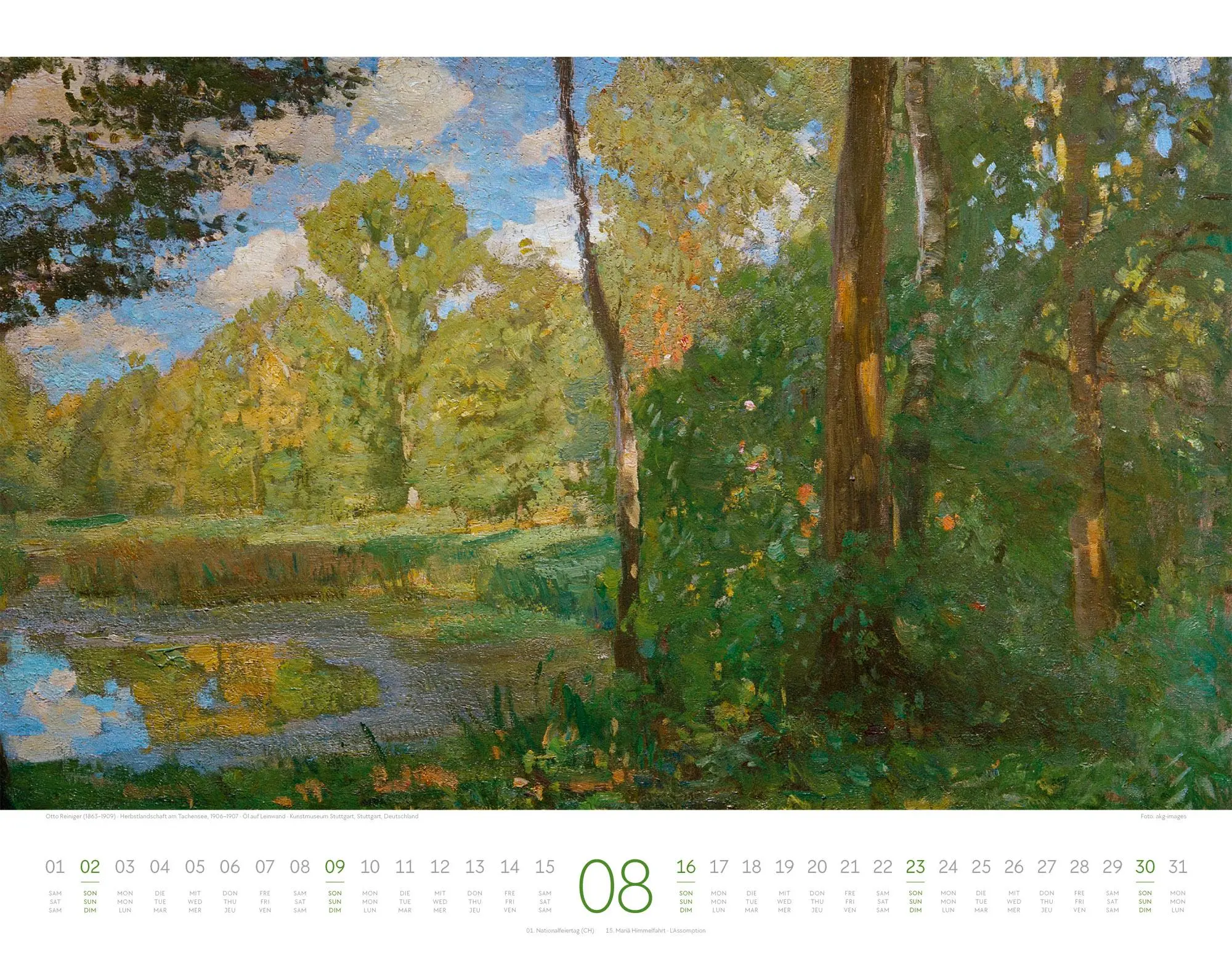 Bild: 9783838426556 | Kunstwerk Wald Kalender 2026 | Ackermann Kunstverlag GmbH | Kalender
