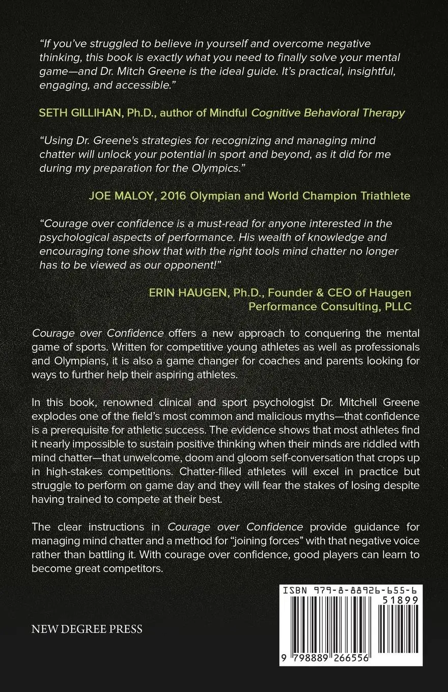 Rückseite: 9798889266556 | Courage over Confidence | Mitchell Greene | Taschenbuch | Englisch