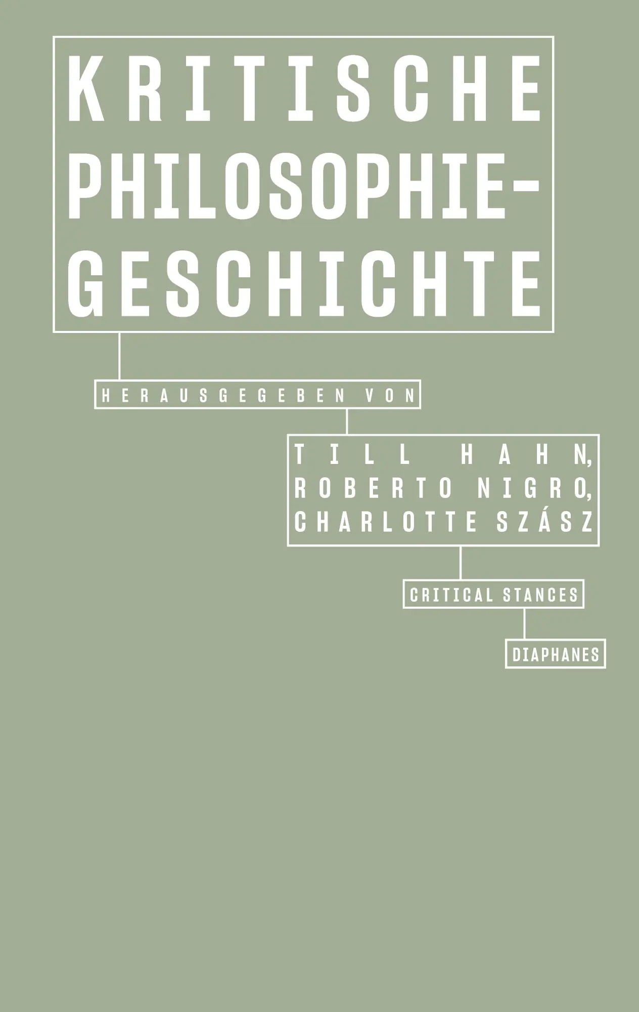 Cover: 9783035806656 | Kritische Philosophiegeschichte | Roberto Nigro (u. a.) | Taschenbuch