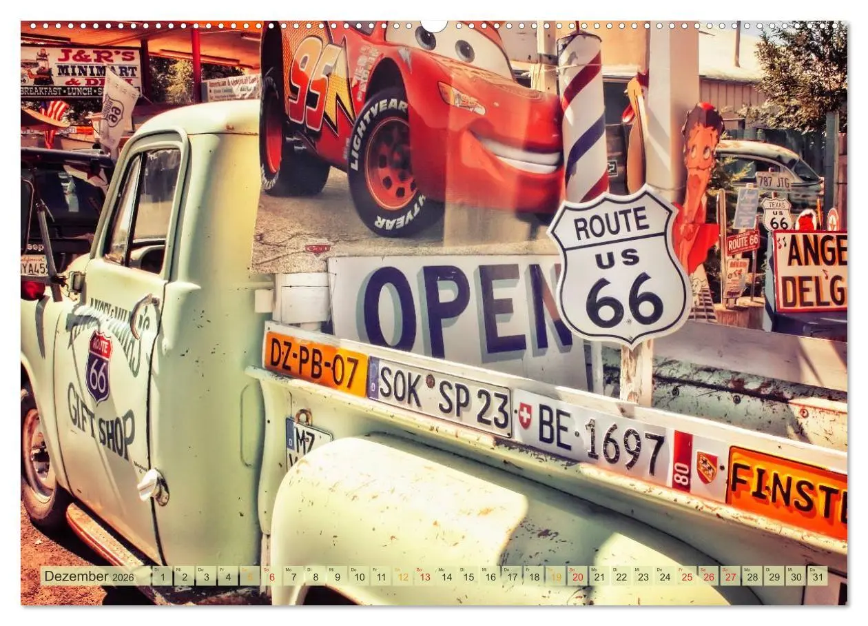 Bild: 9783457956656 | Nostalgie auf 2451 Meilen - Route 66 (Wandkalender 2026 DIN A2...