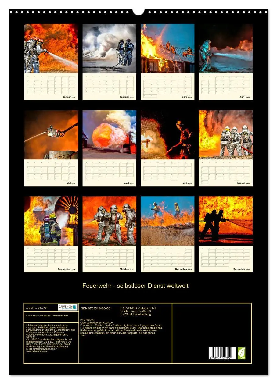 Bild: 9783516426656 | Feuerwehr - selbstloser Dienst weltweit (Wandkalender 2026 DIN A2...