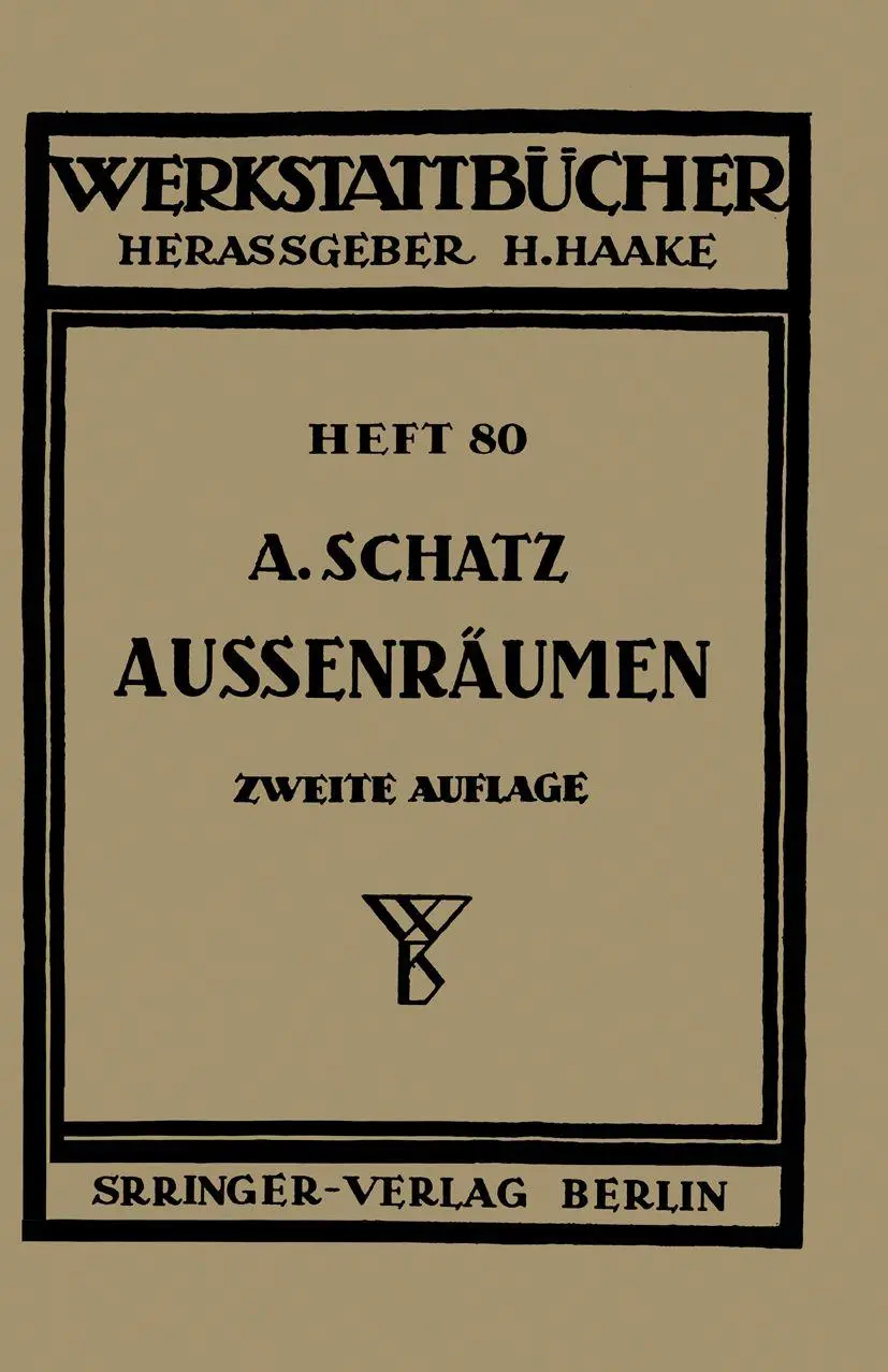 Außenräumen (Werkstattbücher) (German Edition) (Werkstattbücher, 80, Band 80)