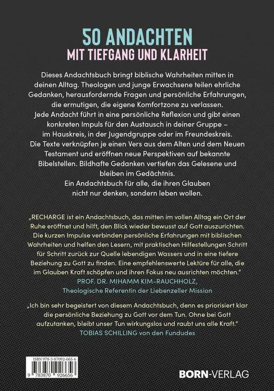 Bild: 9783870926656 | Recharge | 50 Andachten für dich und deine Gruppe | Taschenbuch | 2026