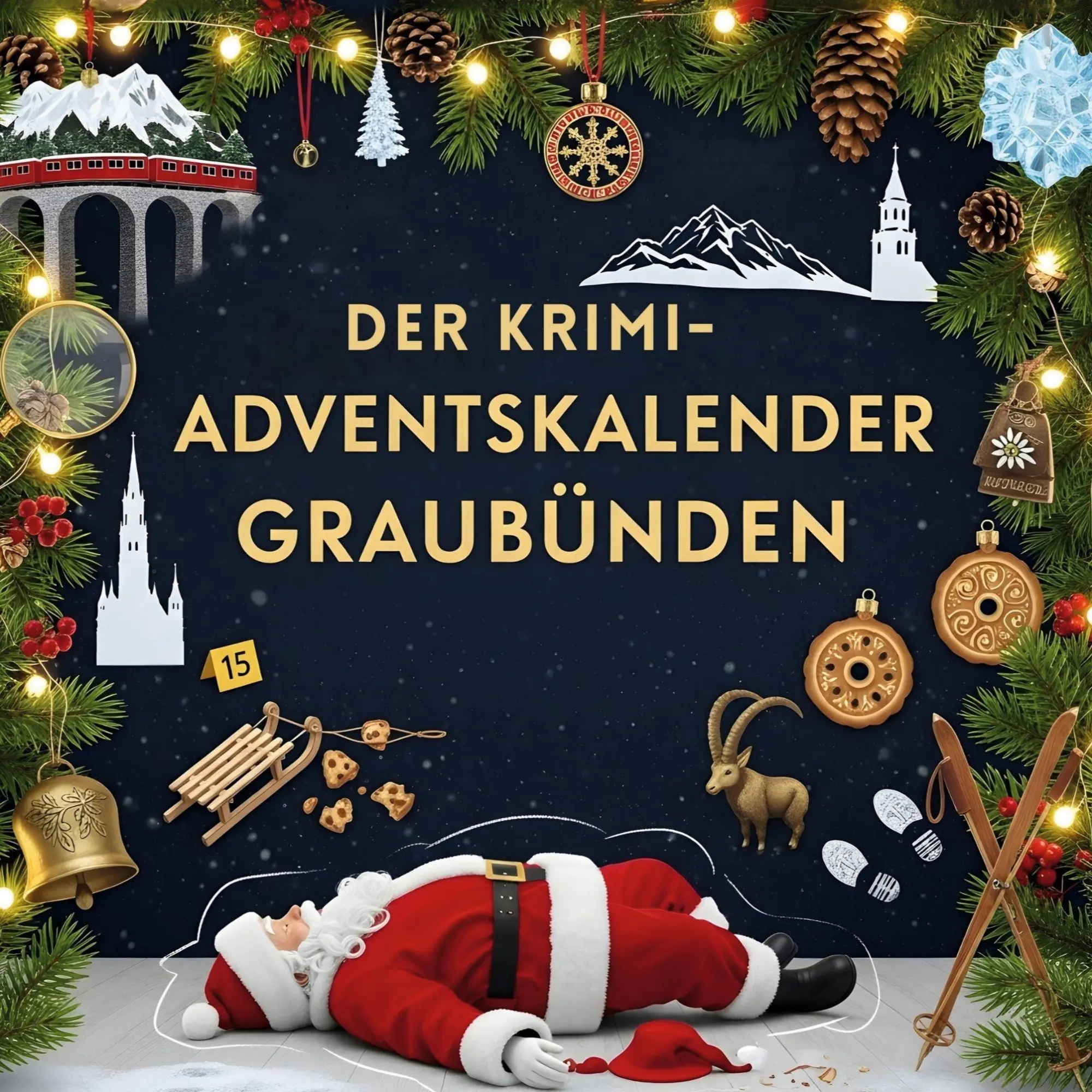 Cover: 9783695306756 | Der Krimi-Adventskalender Graubünden | Mordsverdächtig in 24 Akten
