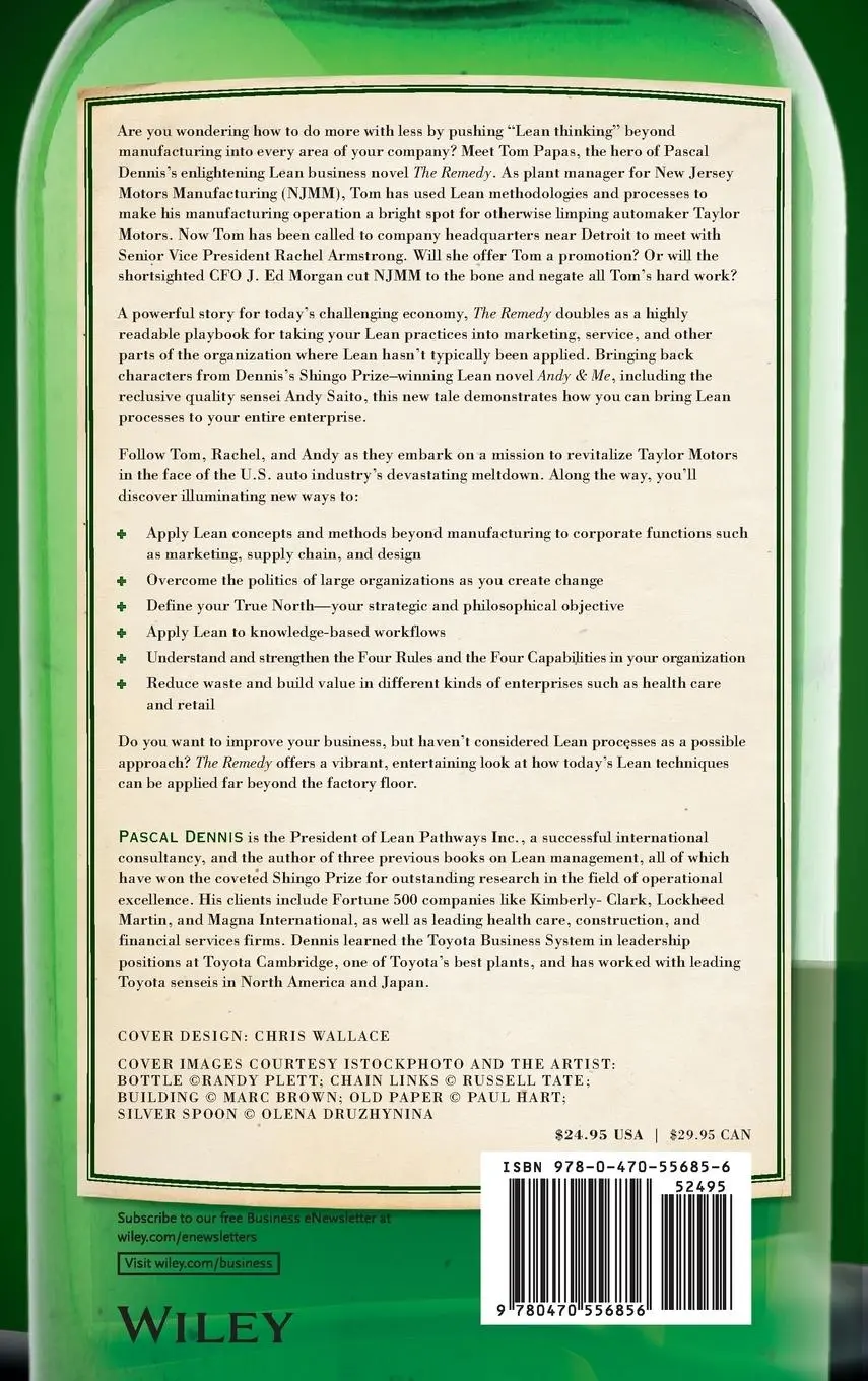 Rückseite: 9780470556856 | The Remedy | Pascal Dennis | Buch | 272 S. | Englisch | 2010 | Wiley