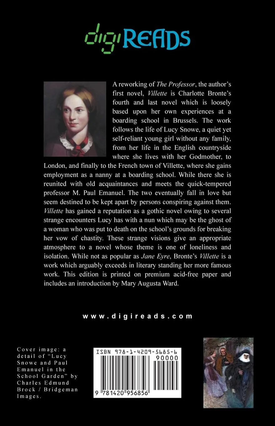 Rückseite: 9781420956856 | Villette (with an Introduction by Mary Augusta Ward) | Bronte | Buch