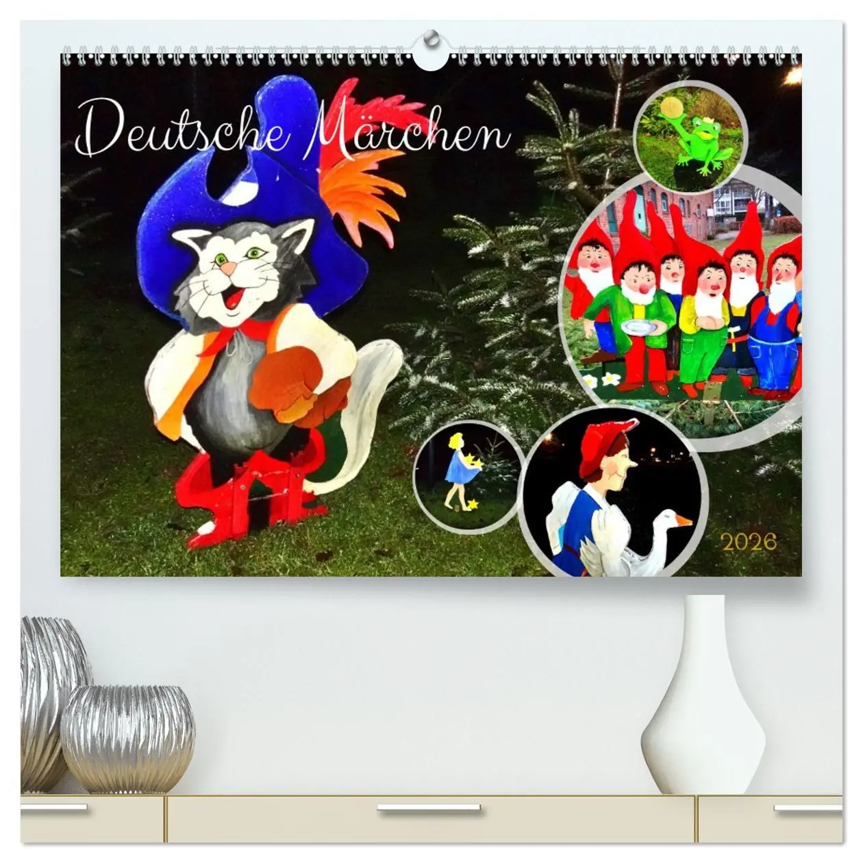 Cover: 9783457486856 | Deutsche Märchen (hochwertiger Premium Wandkalender 2026 DIN A2...