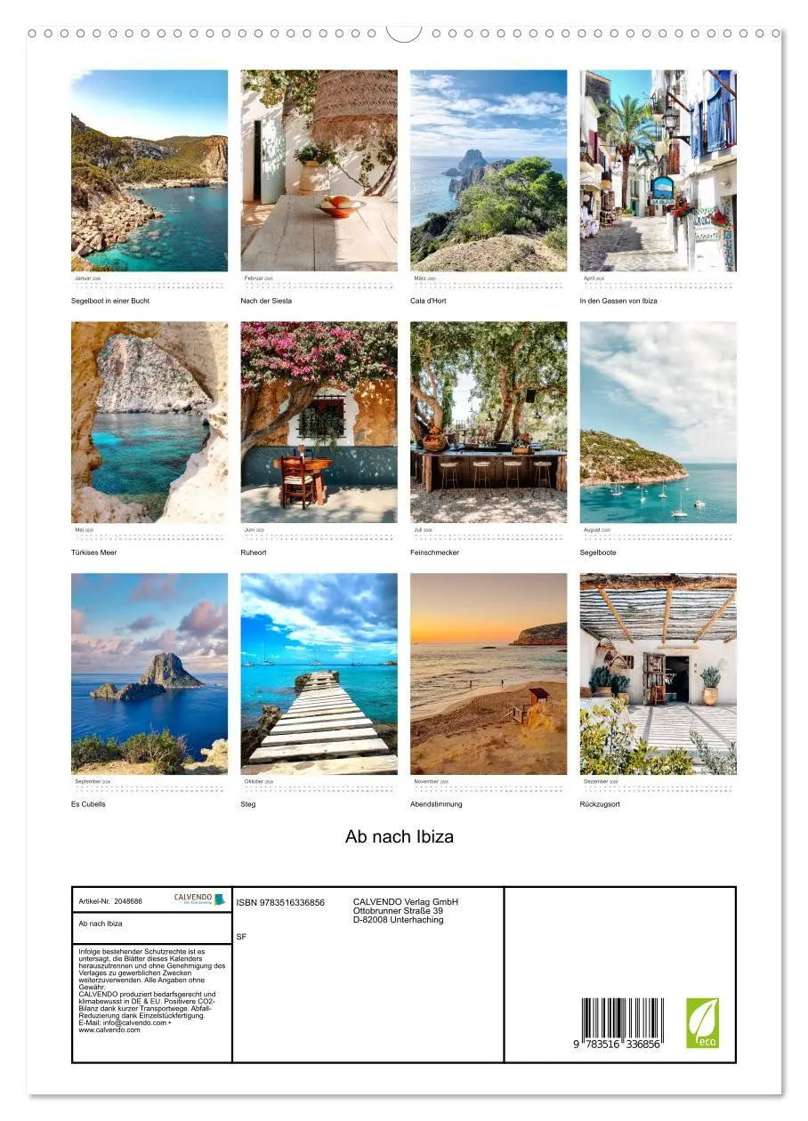 Bild: 9783516336856 | Ab nach Ibiza (hochwertiger Premium Wandkalender 2026 DIN A2 hoch),...
