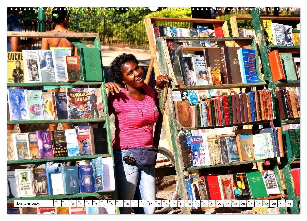 Bild: 9783516646856 | Leseland Kuba - Buchhändler in Havanna (Wandkalender 2026 DIN A2...
