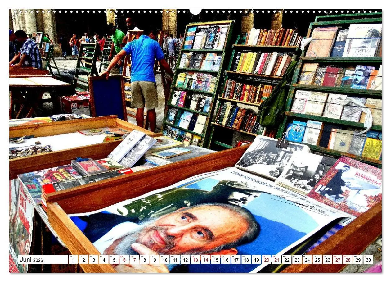 Bild: 9783516646856 | Leseland Kuba - Buchhändler in Havanna (Wandkalender 2026 DIN A2...