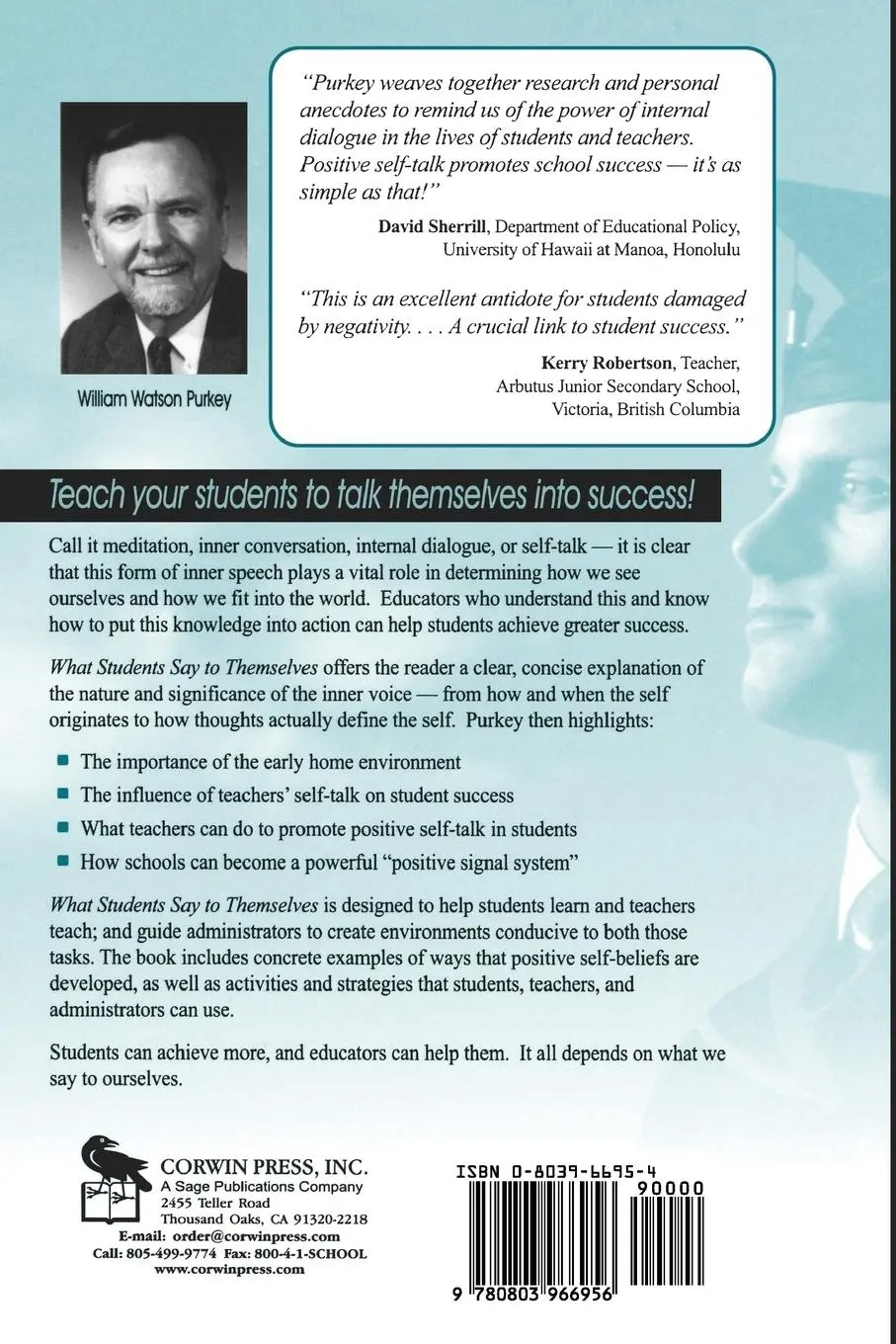 Rückseite: 9780803966956 | What Students Say to Themselves | Internal Dialogue and School Success