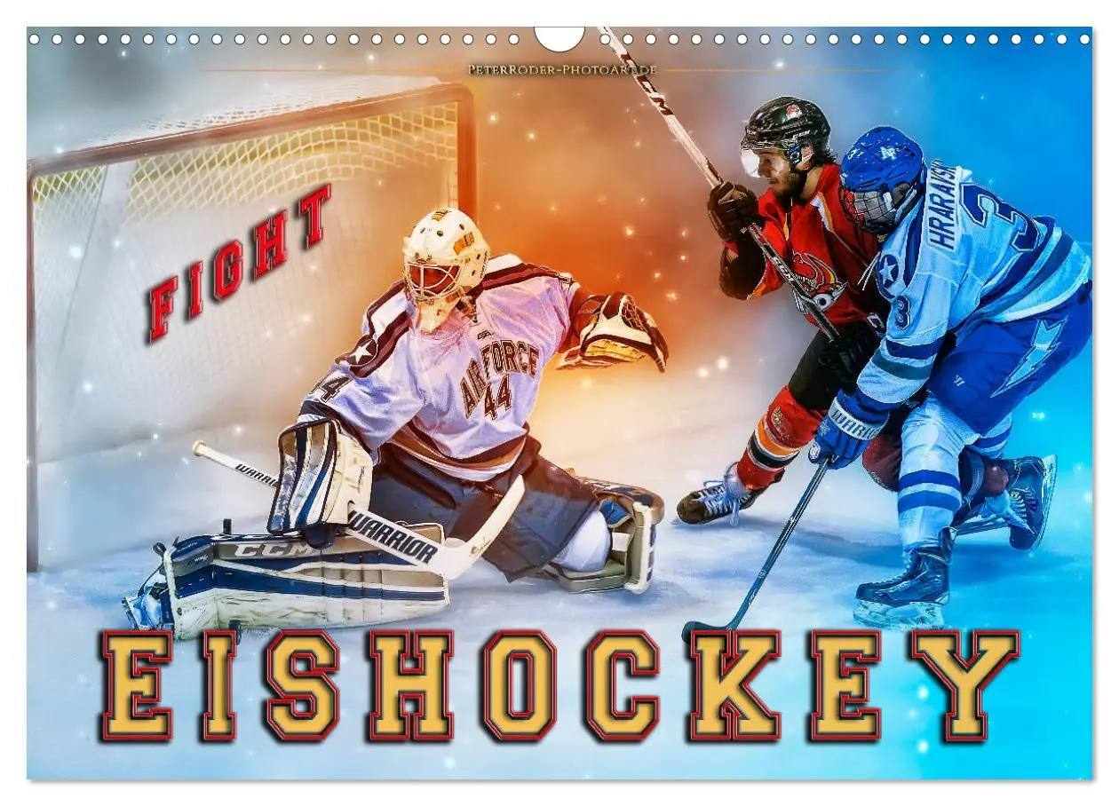 Cover: 9783457856956 | Eishockey - Fight (Wandkalender 2026 DIN A3 quer), CALVENDO...