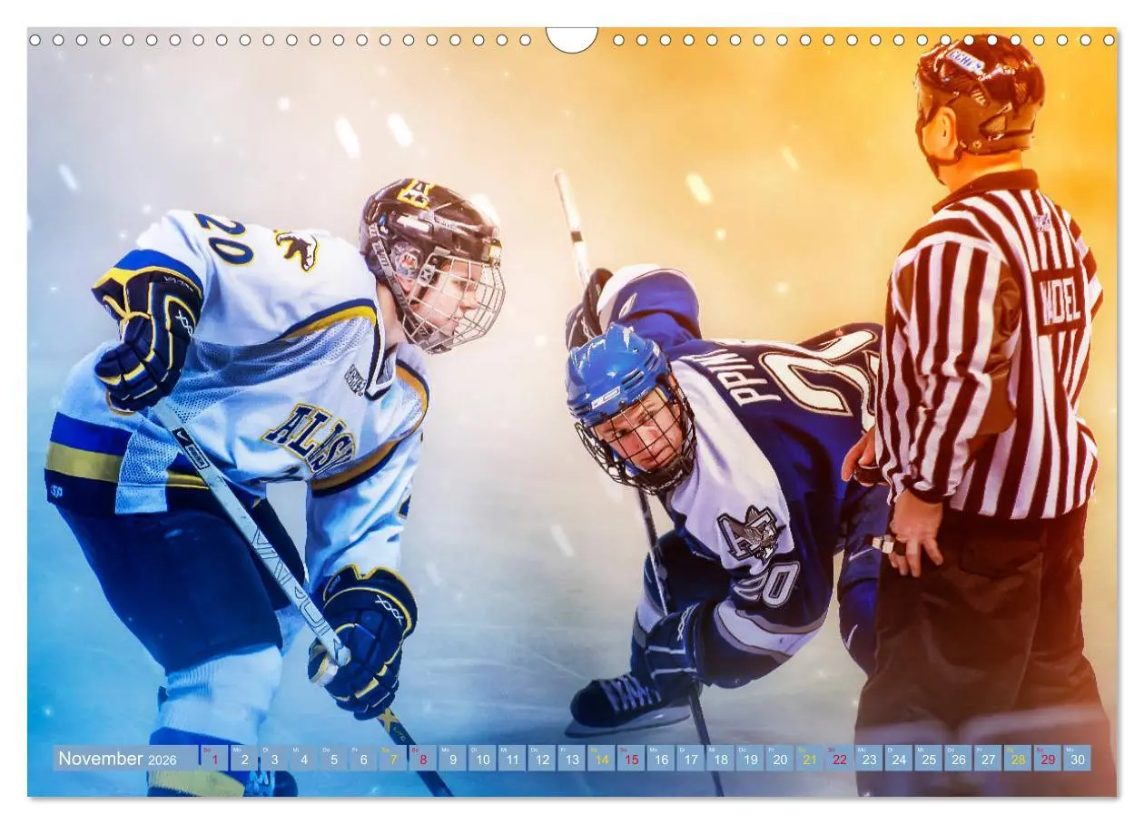 Bild: 9783457856956 | Eishockey - Fight (Wandkalender 2026 DIN A3 quer), CALVENDO...