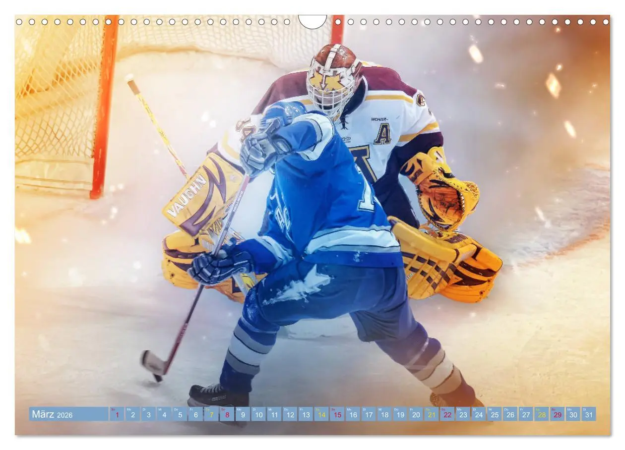Bild: 9783457856956 | Eishockey - Fight (Wandkalender 2026 DIN A3 quer), CALVENDO...