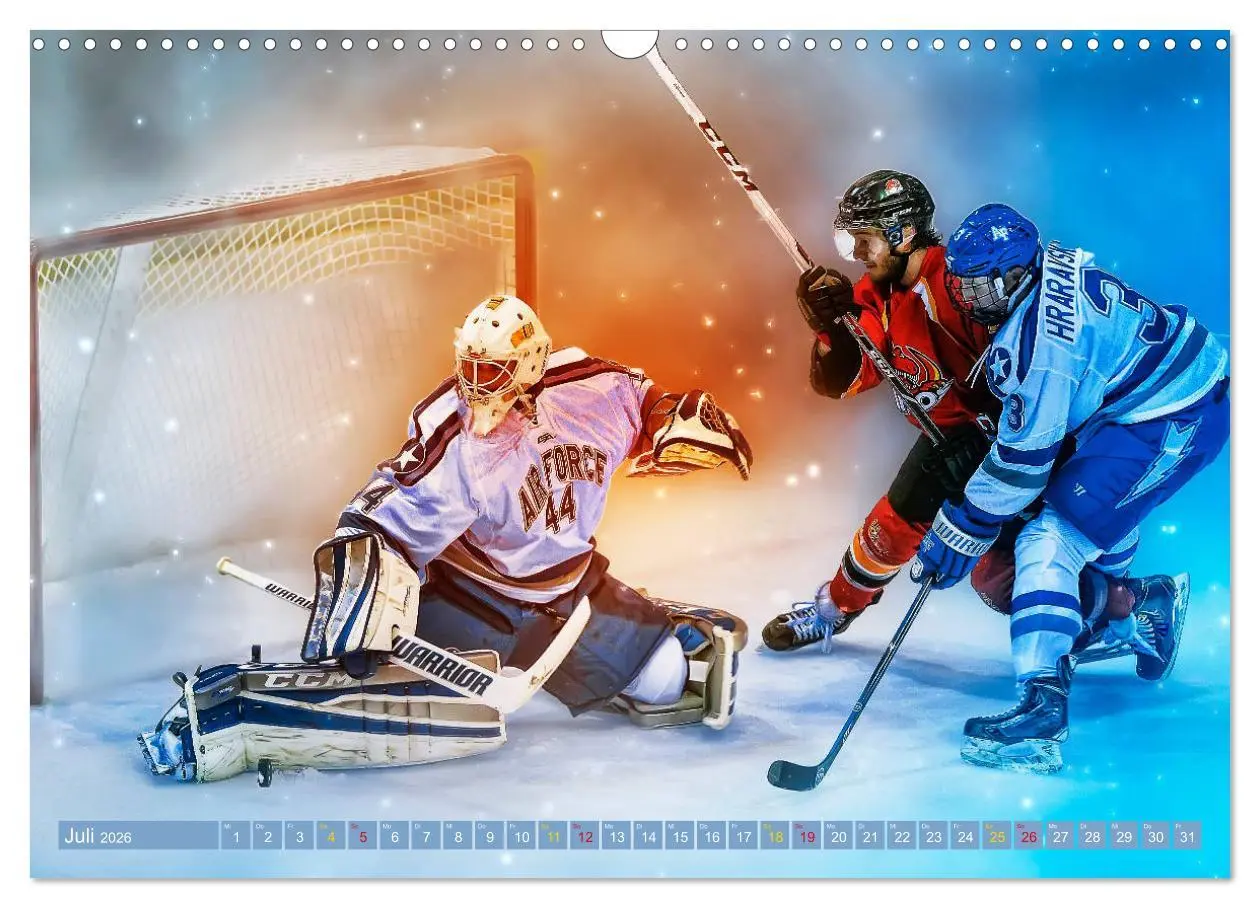 Bild: 9783457856956 | Eishockey - Fight (Wandkalender 2026 DIN A3 quer), CALVENDO...