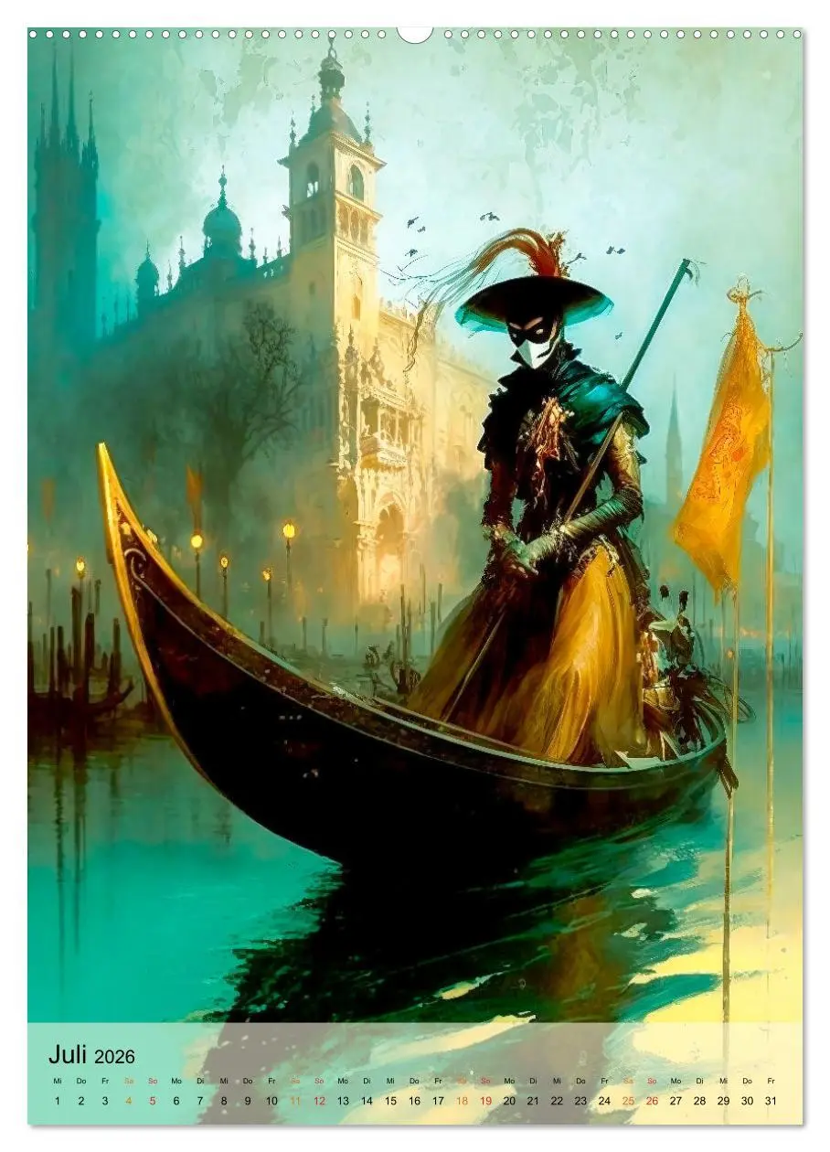 Bild: 9783516326956 | Venedig Karneval (hochwertiger Premium Wandkalender 2026 DIN A2...