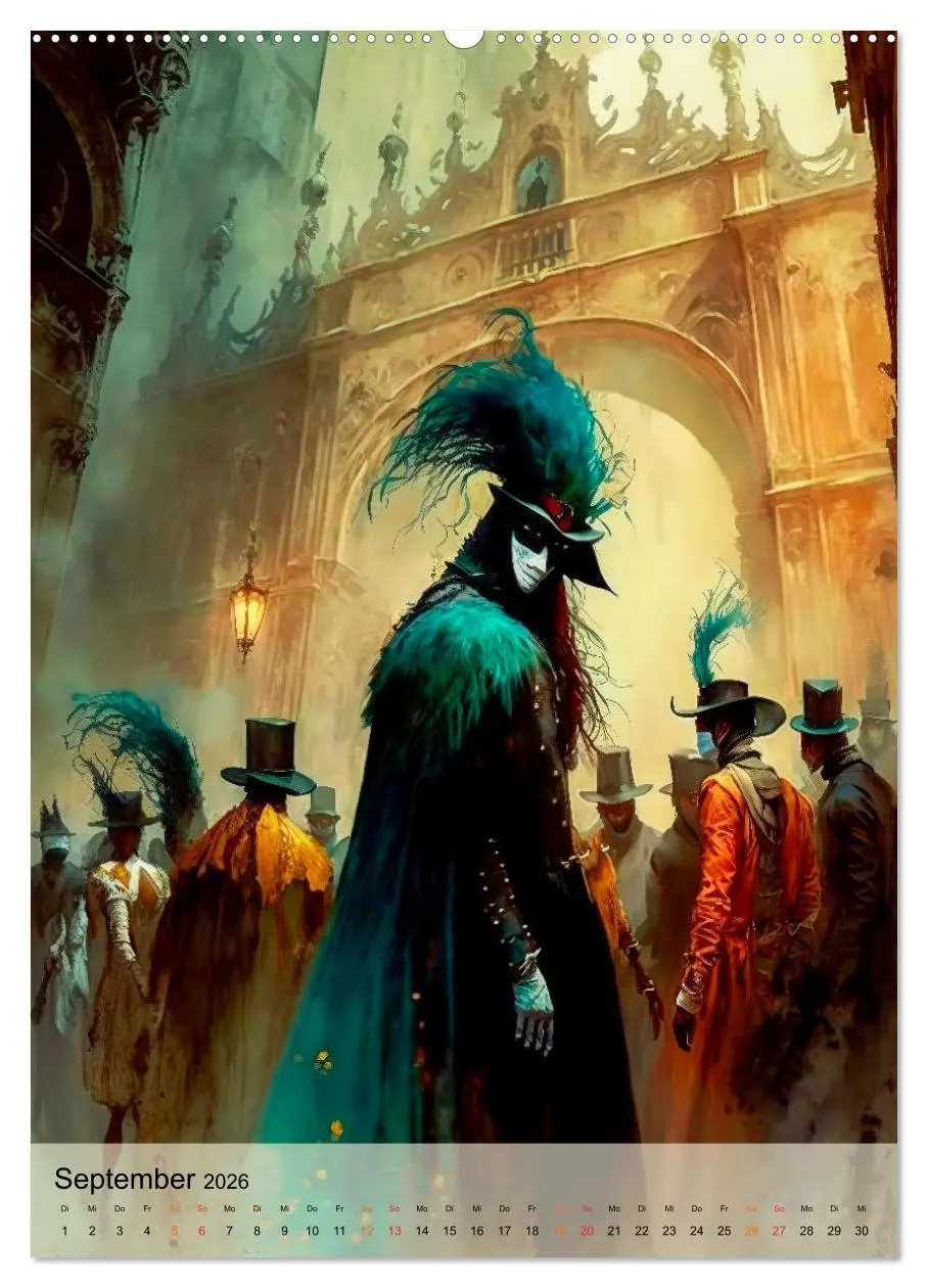 Bild: 9783516326956 | Venedig Karneval (hochwertiger Premium Wandkalender 2026 DIN A2...