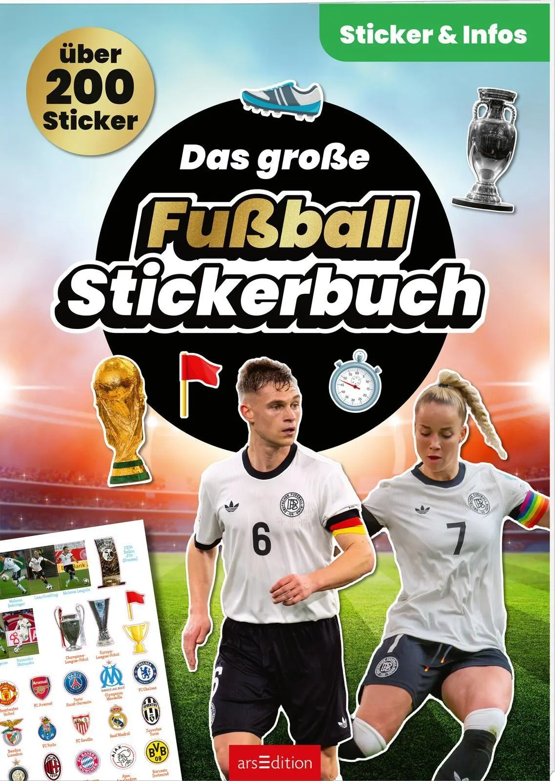 Cover: 9783845866956 | Das große Fußball-Stickerbuch | Sticker &amp; Infos - über 200 Sticker