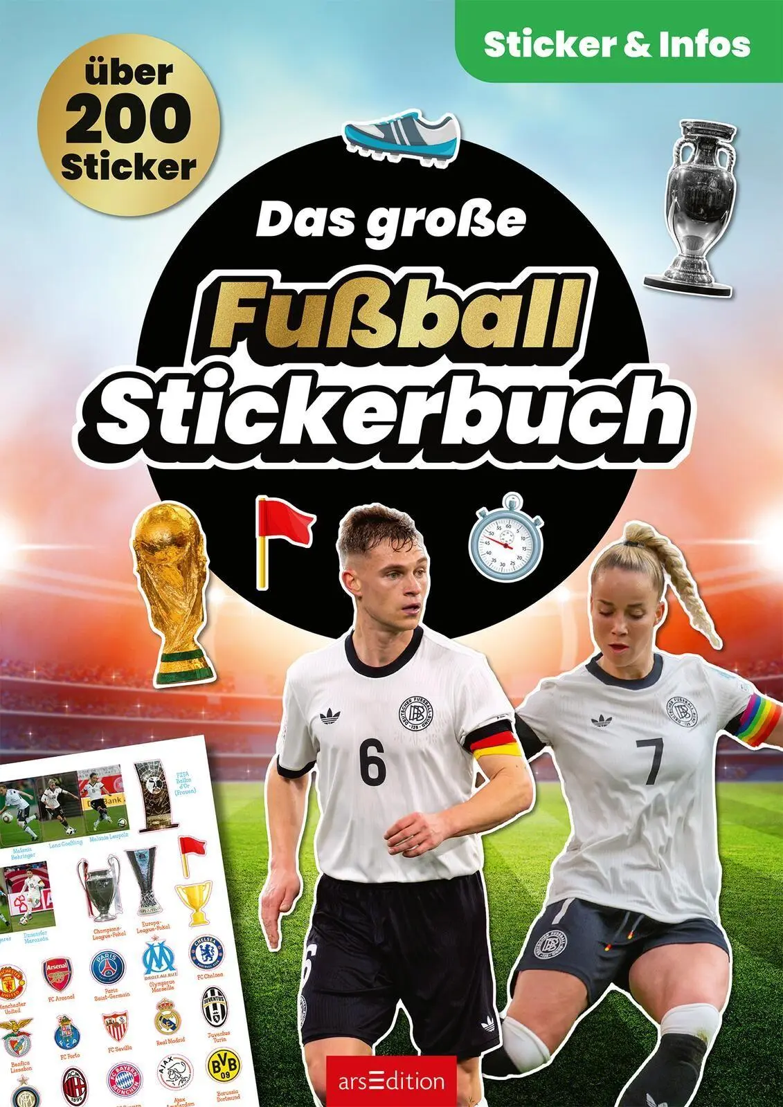 Bild: 9783845866956 | Das große Fußball-Stickerbuch | Sticker &amp; Infos - über 200 Sticker