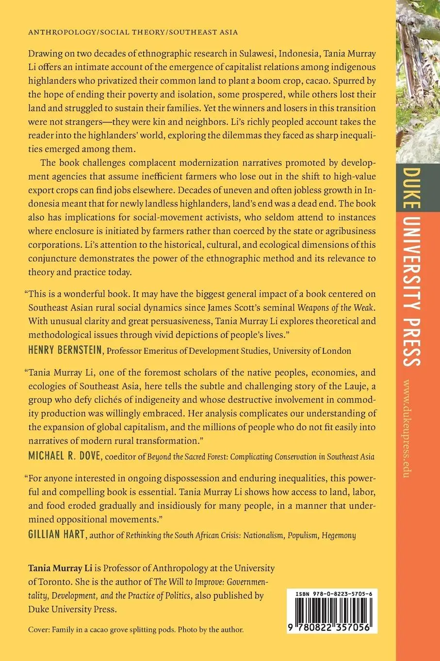 Rückseite: 9780822357056 | Land's End | Capitalist Relations on an Indigenous Frontier | Li