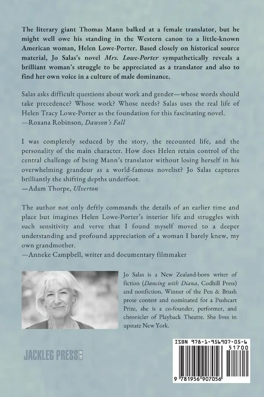 Rückseite: 9781956907056 | Mrs. Lowe-Porter | Jo Salas | Taschenbuch | Englisch | 2024