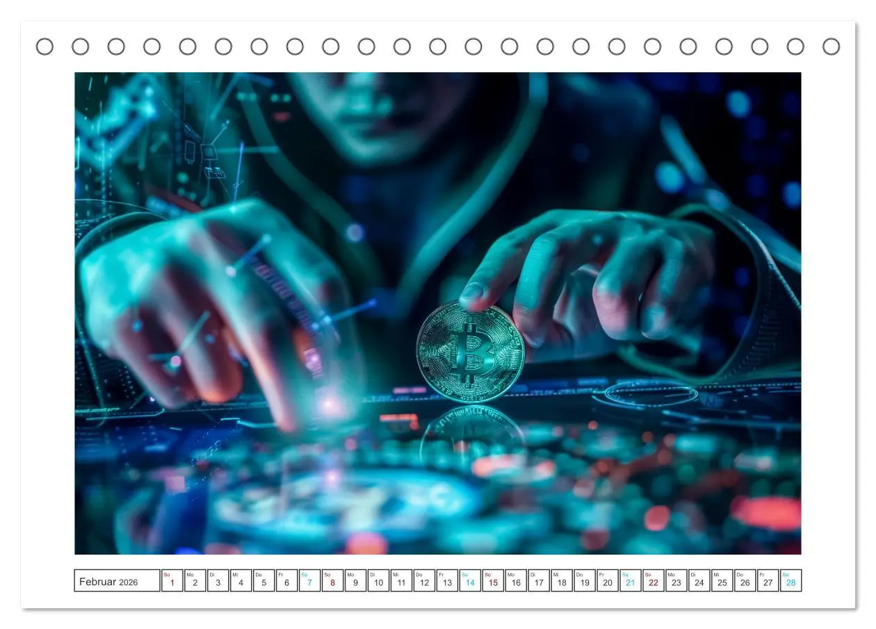 Bild: 9783457367056 | Bitcoin und Beyond (Tischkalender 2026 DIN A5 quer), CALVENDO...