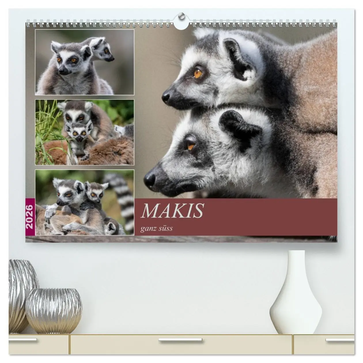Cover: 9783457747056 | Makis ganz süss (hochwertiger Premium Wandkalender 2026 DIN A2...