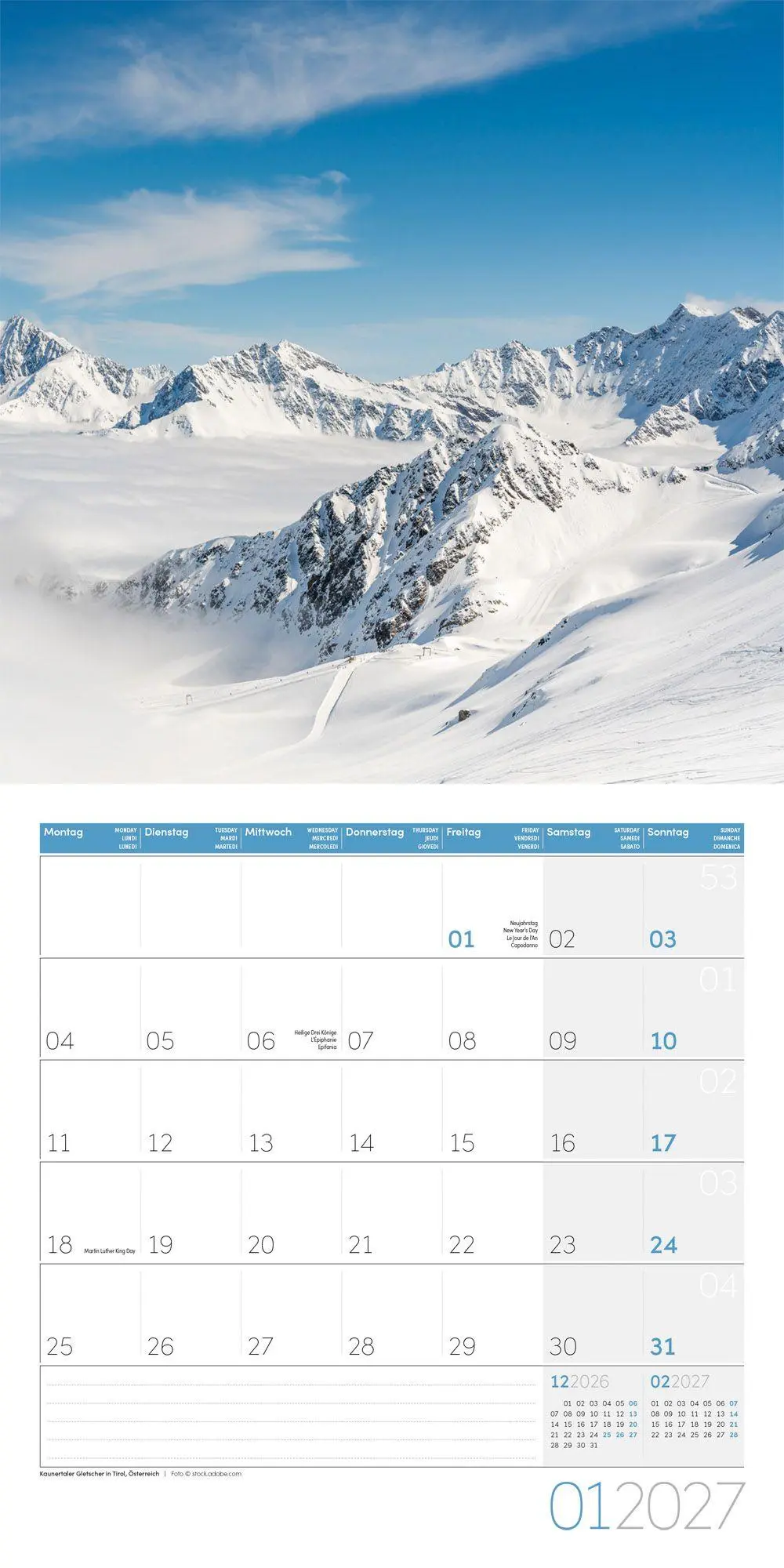 Bild: 9783838447056 | Atempause Kalender 2027 - 30x30 - Art12 | Ackermann Kunstverlag GmbH