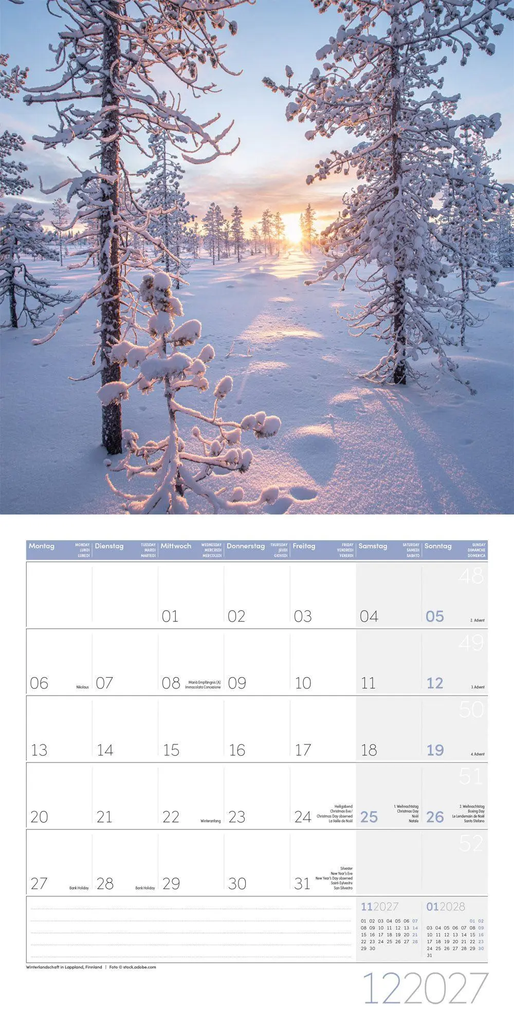 Bild: 9783838447056 | Atempause Kalender 2027 - 30x30 - Art12 | Ackermann Kunstverlag GmbH