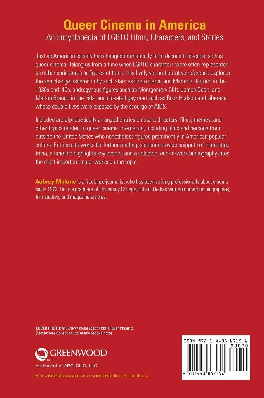 Rückseite: 9781440867156 | Queer Cinema in America | Aubrey Malone | Buch | Gebunden | Englisch
