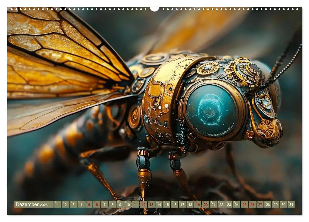 Bild: 9783457357156 | Die fantastische Welt der Steampunk-Insekten (hochwertiger Premium...