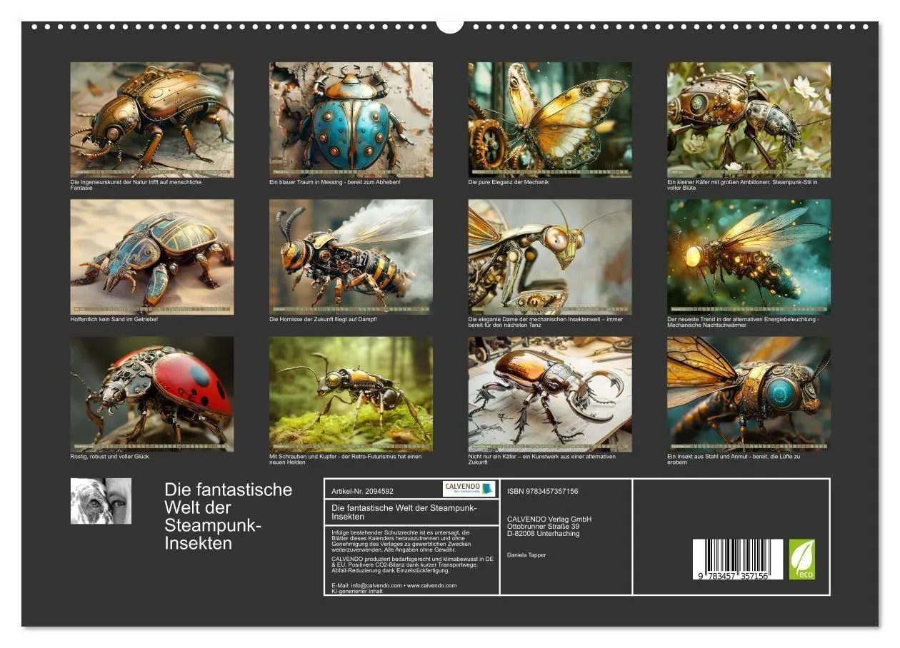 Bild: 9783457357156 | Die fantastische Welt der Steampunk-Insekten (hochwertiger Premium...