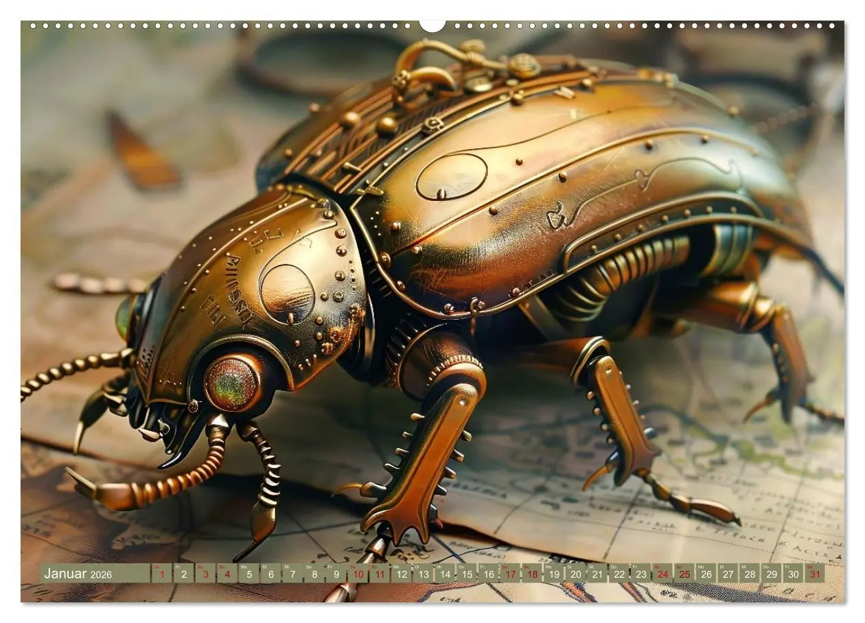 Bild: 9783457357156 | Die fantastische Welt der Steampunk-Insekten (hochwertiger Premium...