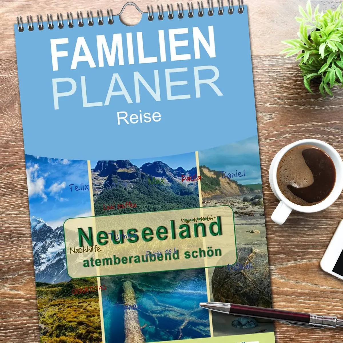 Bild: 9783516517156 | Familienplaner 2026 - Neuseeland - atemberaubend schön mit 5...
