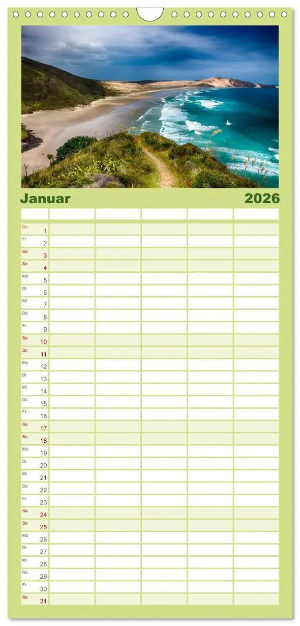 Bild: 9783516517156 | Familienplaner 2026 - Neuseeland - atemberaubend schön mit 5...