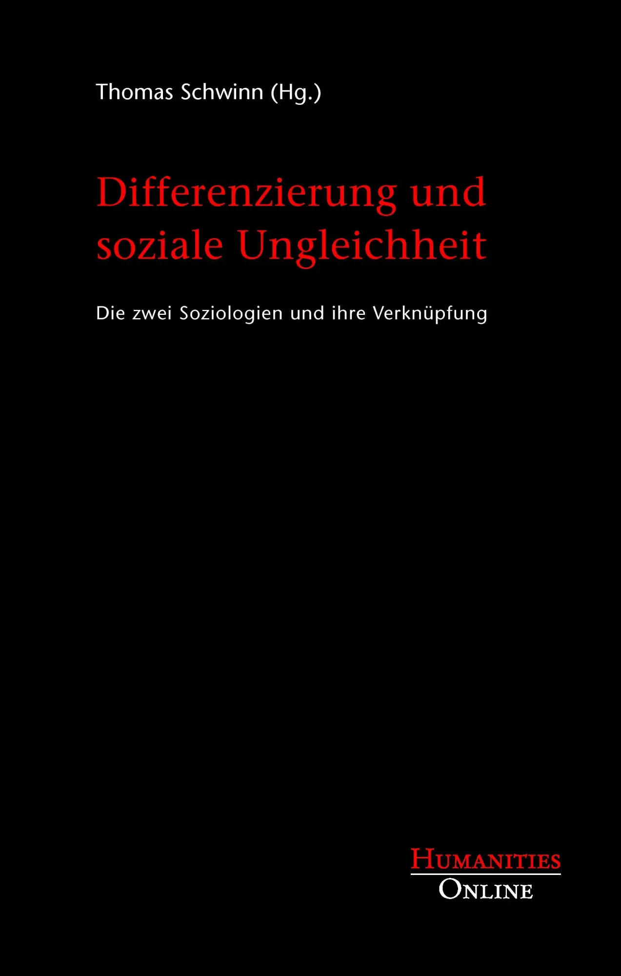 Cover: 9783934157156 | Differenzierung und soziale Ungleichheit | Thomas Schwinn | Buch
