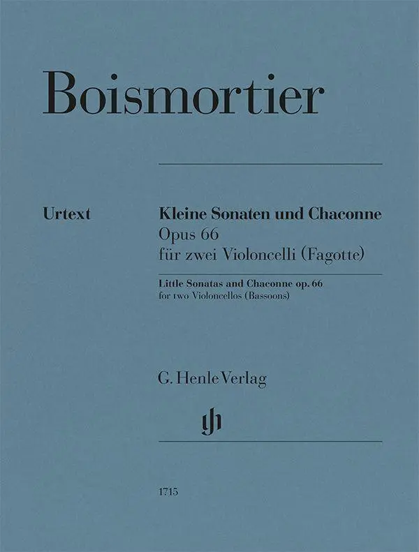 Joseph Bodin de Boismortier - Kleine Sonaten und Chaconne op. 66 für zwei Violoncelli (Fagotte)