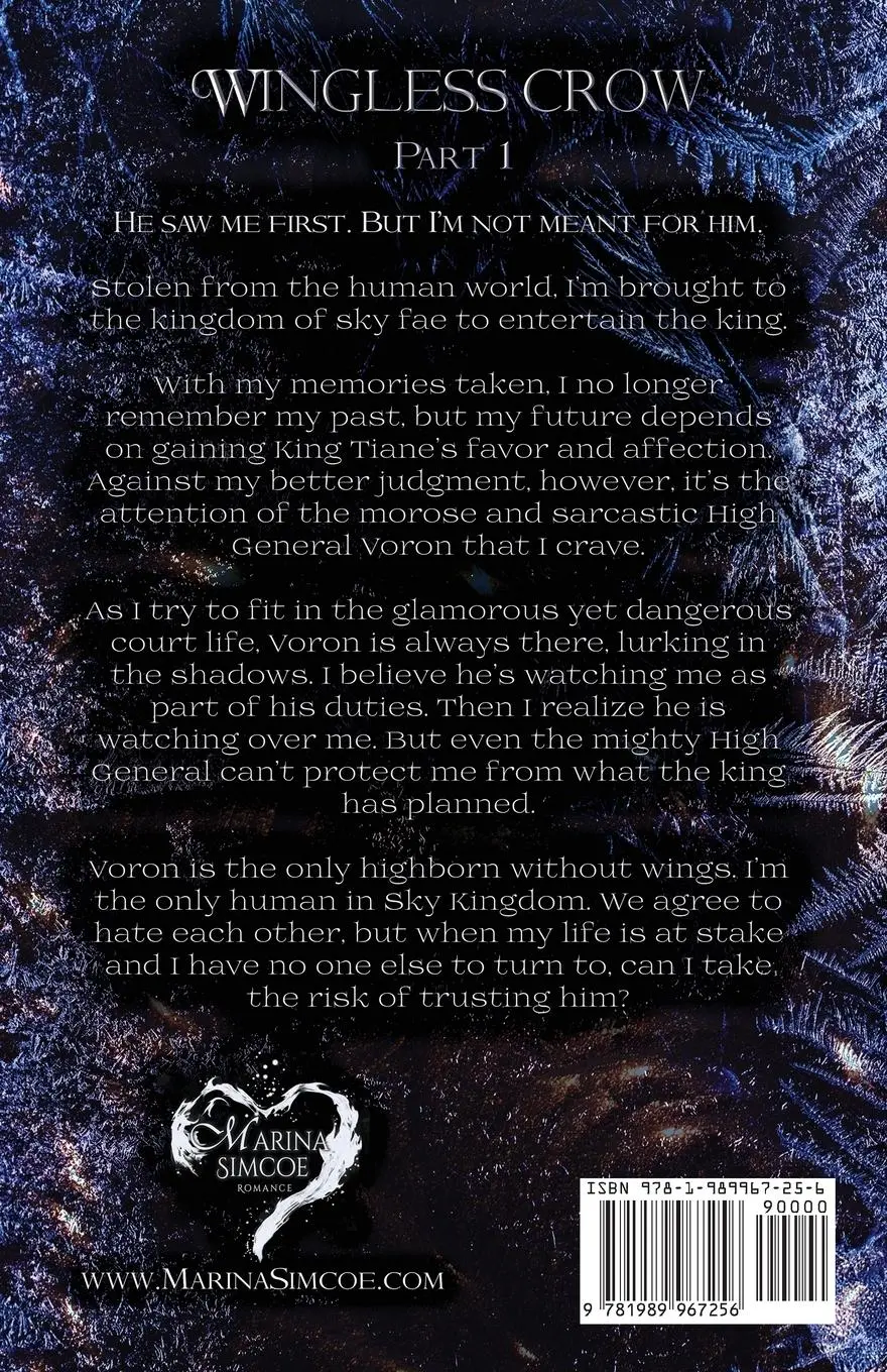 Rückseite: 9781989967256 | Wingless Crow | Part 1 | Marina Simcoe | Taschenbuch | Englisch | 2023