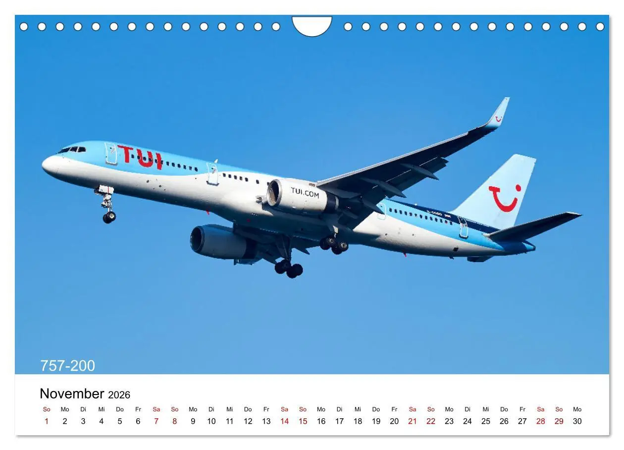 Bild: 9783457587256 | Flugzeuge von Boeing (Wandkalender 2026 DIN A4 quer), CALVENDO...