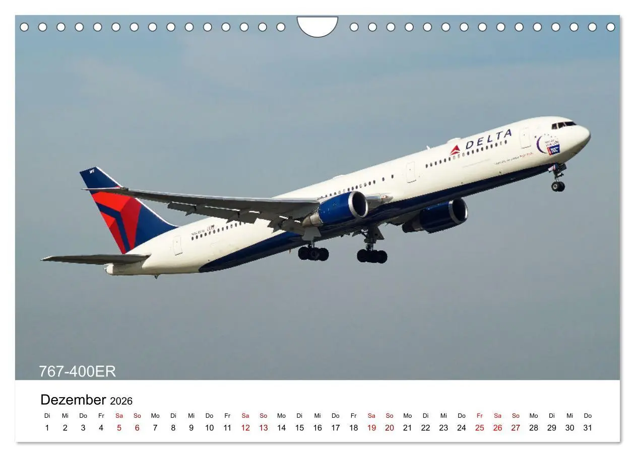 Bild: 9783457587256 | Flugzeuge von Boeing (Wandkalender 2026 DIN A4 quer), CALVENDO...