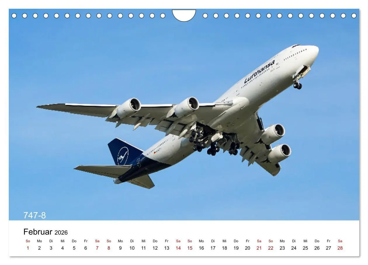 Bild: 9783457587256 | Flugzeuge von Boeing (Wandkalender 2026 DIN A4 quer), CALVENDO...