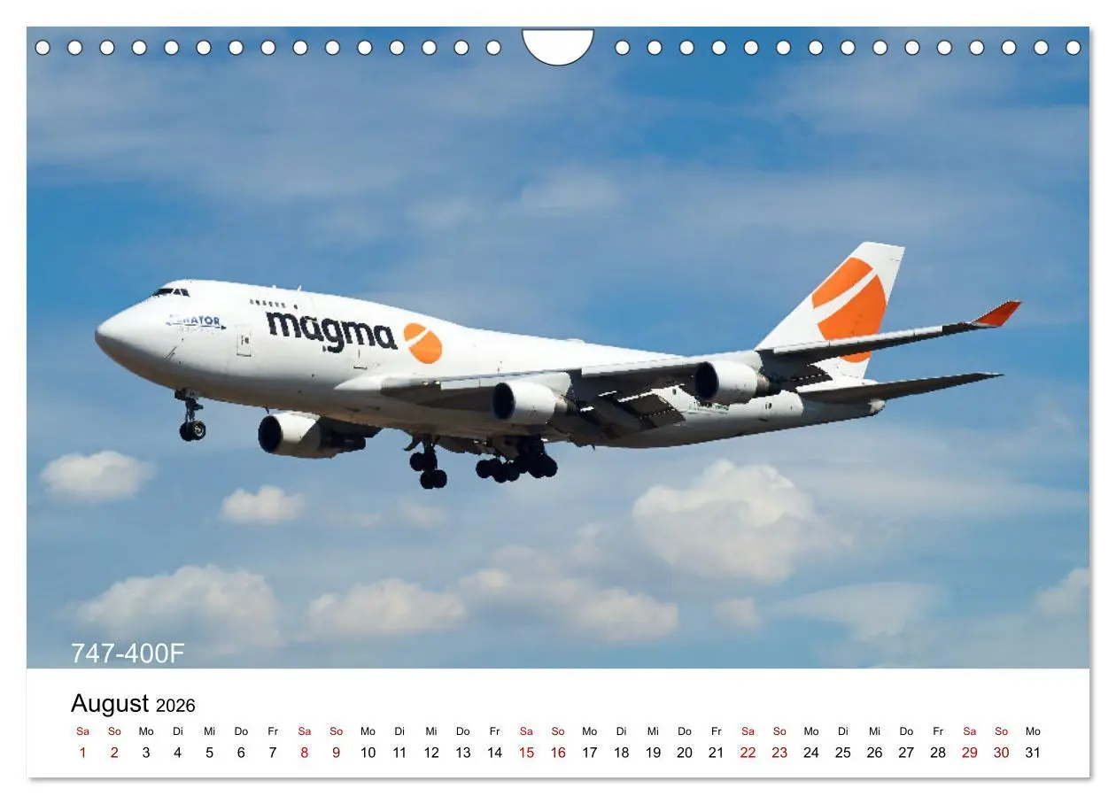 Bild: 9783457587256 | Flugzeuge von Boeing (Wandkalender 2026 DIN A4 quer), CALVENDO...