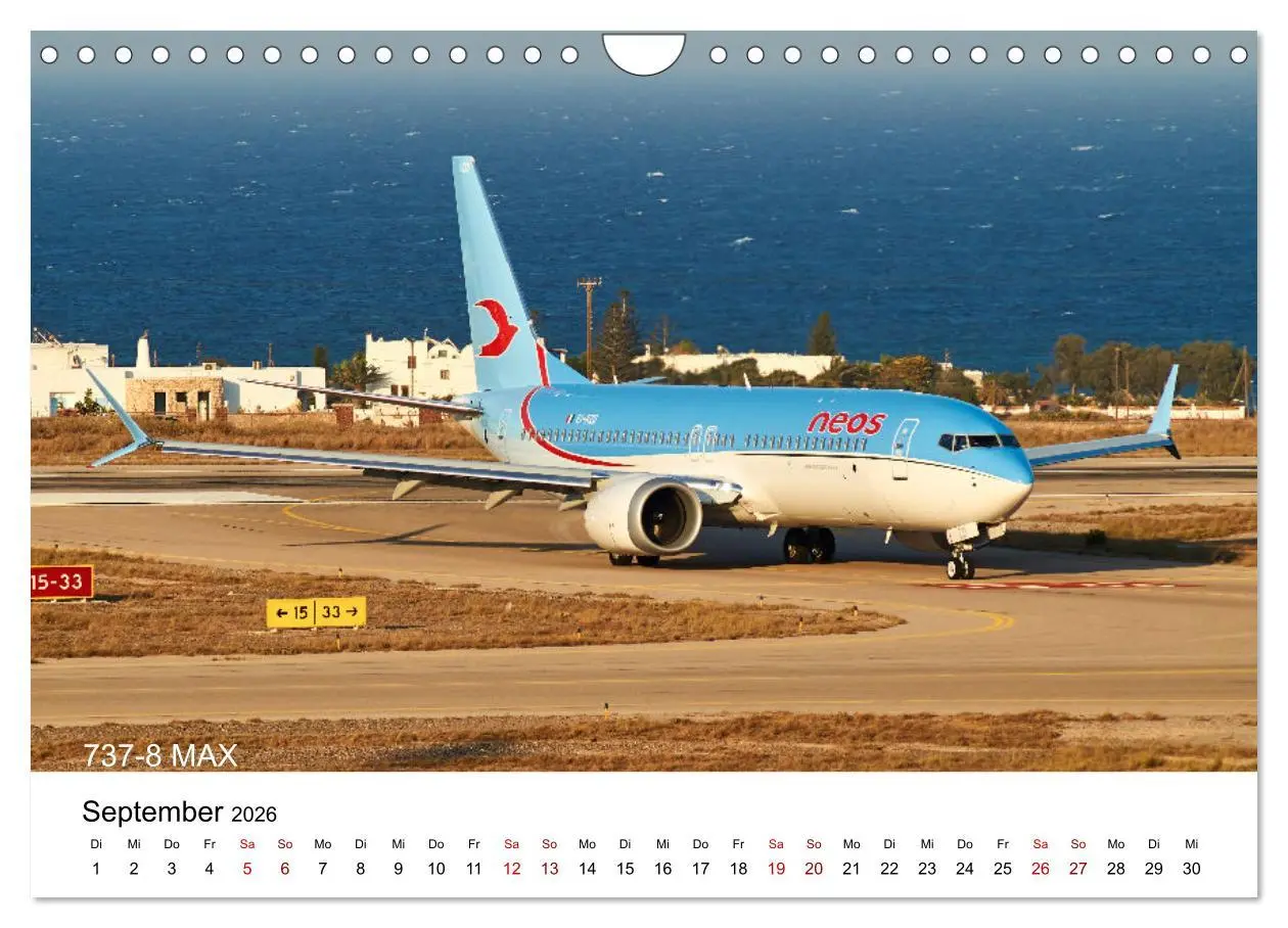 Bild: 9783457587256 | Flugzeuge von Boeing (Wandkalender 2026 DIN A4 quer), CALVENDO...